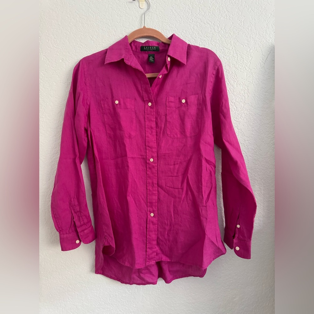 Ralph Lauren Pink Button-Up Shirt